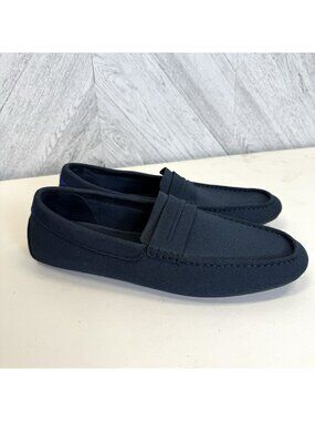 Rothy's The Driving Loafer Mens Size 14 Navy Blue Knit Slip On Comfort Shoes